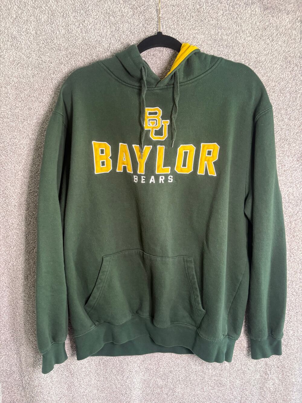 Baylor Bears Hoodie Green Gold Embroidered NCAA Collegiate